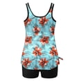 thumbnail image 4 of UPPADA Two Piece Tankini Swimsuits for Women High Waisted 2 Piece Bathing Suits Floral Print Tankini Set Tummy Control Modest Swimwear for Holiday Swimming Suits for Women Multicolor,2xl, 4 of 6