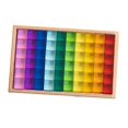thumbnail image 1 of Bunblic Acrylic Cubes Blocks Set Rainbow Acrylic Gemstone Cubes Unique Stacking Matching Game Sensory Building Blocks for 3+ Year Old 60pcs, 1 of 8