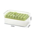 thumbnail image 4 of Iumwxz Kitchen Gadgets Ice Trays Ice Cubes Tray with Lid and Bin,32 Pcs Ice Cubes Molds with Ice,Easy Release & Save Space Ice Cubes Storage Container Set Green Plastic 50% Off Clear, 4 of 9