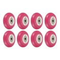 thumbnail image 1 of Unique Bargains Roues de Patin en Ligne avec Roulements 82A Remplacement de Patin, Rose Lot de 8, 1 of 5