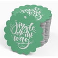 thumbnail image 4 of Inkdotpot Pack Of 100 Real Silver Foil Paper Tags Jingle All The Way Christmas Favor Hang Tags, 4 of 6