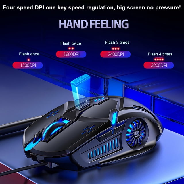 TWS Mouse,Computer Mice TWS,TWS Mouse For Laptop,Slim Silent Rechargeable Mouse,Wired Gaming Mouse 6D Colorful LED Breathing 3200 DPI Fashion Mouse For Laptop PC Computer Accessories