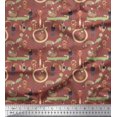 thumbnail image 2 of Soimoi Poly Georgette Fabric Floral,Bird & Animals African Print Sewing Fabric Yard 42 Inch Wide, 2 of 3