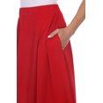 thumbnail image 2 of White Mark Women's Mid Length Fit and Flare Skirt, 2 of 5