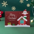 thumbnail image 4 of Christmas Cards with Envelopes Christmas Greeting Cards with Envelopes and Stickers 10 Pack Glitter Christmas Cards with Envelopes Christmas Greeting Cards Father Christmas Snowman, 4 of 6