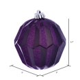thumbnail image 3 of Vickerman MC190826D Boule Facettée Pailletée Prune 5 Po. - 3 par Sac, 3 of 3