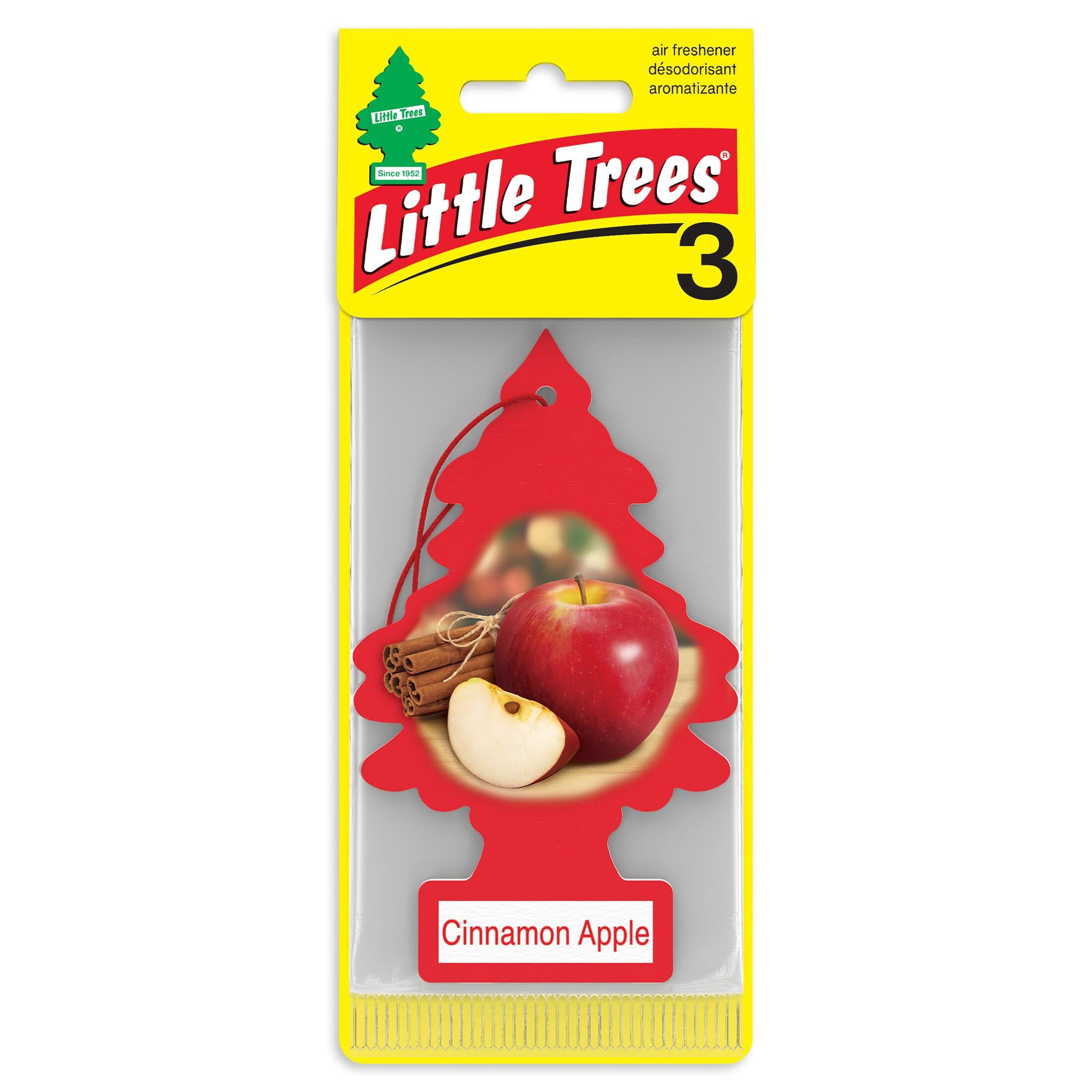 LITTLE TREES air freshener Cinnamon Apple 3-Pack