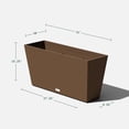 thumbnail image 2 of Veradek Pure Series Midori 31" Planter 2 Pack Espresso, 2 of 12