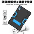 thumbnail image 4 of Mignova for Lenovo Tab P11 Pro Tablet Case , Heavy-Duty Drop-Proof and Shock-Resistant Rugged Hybrid Protective case(with Stand) for Lenovo Tab P11 Pro 11.5 inch (Model:TB-J706F/J706L)(Black/Blue), 4 of 6