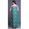 thumbnail image 2 of Bimba Robe de Nuit Imprimée pour Femmes en Rayonne Longue Maxi Robe de Sommeil Robe de Nuit, 2 of 4