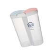 thumbnail image 1 of Plastic Divided Box Organizer Clear BPA Free Plastic cereal storage sugar Case Storage Container 2500ml Oval, 1 of 8