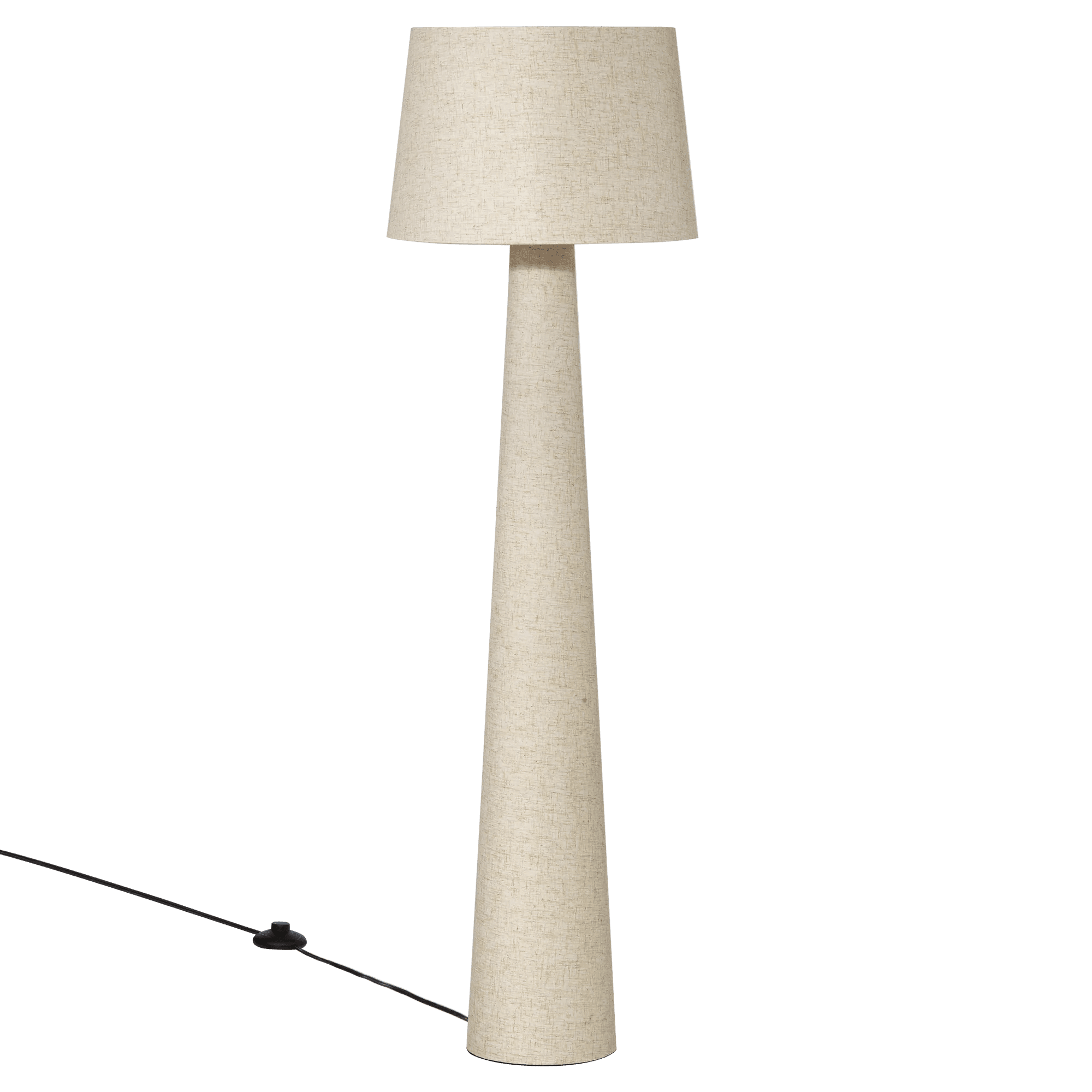 Bouclair Natural Linen Fabric Floor Lamp