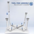 thumbnail image 3 of MaxKare Shower Chair with Removable Back and Padded, 8 Adjustable Height, 300LBS Max Weight, 3 of 9