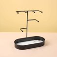thumbnail image 2 of Jewelry Organizer Stand Tray Display Rack for Rings Black Bangles Watches Display Rack Marbling, 2 of 9