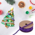 thumbnail image 4 of DIY Craft Flocked Ribbon for Christmas Gift Wrapping Tree Decoration Holiday Ribbon Bows Wreaths Garlands, 4 of 9