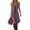 Purple, variant on Wdgfv Womens Western Cowgirl Mini Dress Sexy Spaghetti Strap Deep V Neck Vintage Dresses Ruffled Sundresses