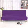 thumbnail image 4 of CHOK 2024 Futon Slipcover Armless Sofa Covers Stretch Sofa Bed Slipcover Protector Elastic (Light Gray Animal), 4 of 8