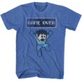 thumbnail image 1 of Mega Man Capcom Video Game Game Over Retro Royal Heather Adult T-Shirt Tee, 1 of 1