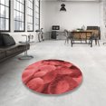thumbnail image 4 of Ahgly Company Tapis d'Intérieur Rectangulaires Transitionnels Rouges Lavables à la Machine, 8 Pieds x 10 Pieds, 4 of 7