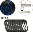thumbnail image 1 of Agiferg Outdoor plastic Carabiner D-Ring Key Chain Clip Hook Outdoor Buckle 10PCS, 1 of 5