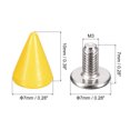 thumbnail image 2 of Unique Bargains 50 Sets Cone Spikes Studs 7x10mm Studs and Spike Screw Back Rivet Yellow, 2 of 4