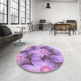 thumbnail image 4 of Ahgly Tapis Rectangulaire Lavable en Machine Orchidée Violet, 2 Pieds x 3 Pieds, 4 of 7