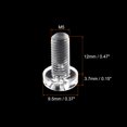 thumbnail image 2 of Unique Bargains M5x12mm Plastic Phillips Bolts PC Pan Head Machine Screws Transparent 50 Pack, 2 of 5