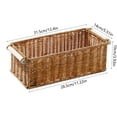 thumbnail image 3 of Chmadoxn Kitchen Storage & Organization, Woven Storage Basket Hand Woven Desktop Storage Box Bathroom And Kitchen Storage Basket With Handles For Home Office Storage Plastics Storage Basket, 3 of 7