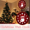 thumbnail image 4 of Agiferg Holiday Decoration Gift Wall Clock Santa Claus Wall Clock Decoration Clock, 4 of 9