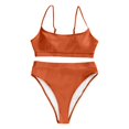 thumbnail image 4 of Womens High Waisted Swimsuits Bottom Padded Bathing Suits Bikini Sets Top Two Piece Swimwear Swimwears Tankinis Set L, 4 of 5