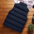 thumbnail image 4 of Pisexur Men's Puffer Vest Outdoor Casual Stand Collar Padded Jacket Coat Vest, 4 of 6