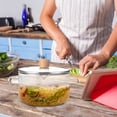 thumbnail image 4 of Cooking Utensils Cooking Pot Glass with Lid 6 Heat Double Handle Thick Bottom Striped Pot for Food and Cooking Enthusiasts, 4 of 6