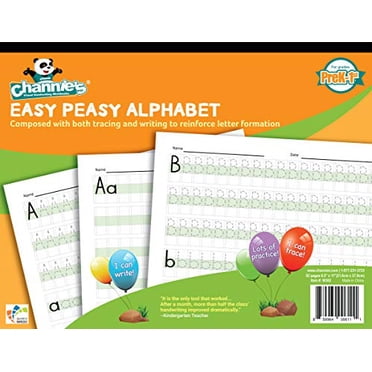 Channies W302 Cahier d'Exercices d'Écriture Facile et Facile Combinant Traçage et Écriture. Beaucoup de Pratiques! Cahier le Plus Visuel et SIMPLE du Marché