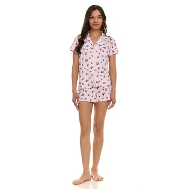 Paris Dreams Ladies  Notch Collar Pajama 2-Piece Short Set, Sizes S-XL – Online Exclusive