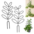 thumbnail image 1 of Langgg 2x Garden With Plant Climbing Trellis Lightweight And Stackable Black black Sharp tail style,2 sets 2Set, 1 of 6