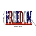 thumbnail image 2 of Fourth Of July Crafts Wooden Decorations Independence Day Home Decorations Alphabet Desktop Ornaments, 2 of 6