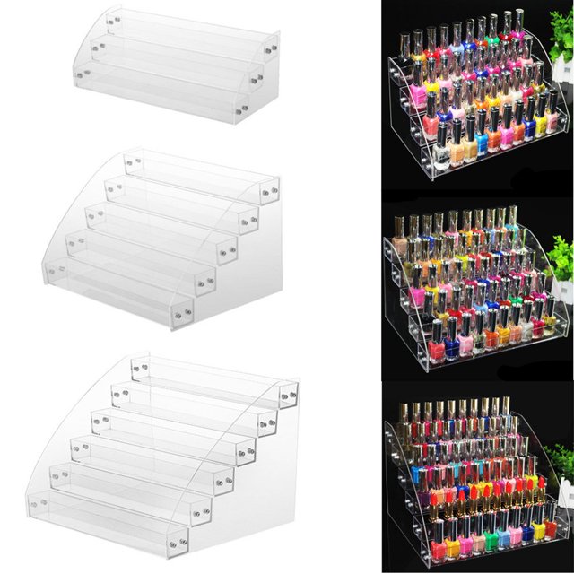 Présentoir de Vernis Acrylique Transparent Multicouche pour Vernis à Ongles
