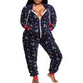 thumbnail image 1 of Pyjamas de Noël pour Femmes, Vêtements de Nuit à Capuche, 1 of 4