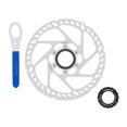 thumbnail image 1 of S SERENABLE Bike Center Lock Brake Disc Rotor Accessories Stainless Steel Aluminum Alloy Diameter 180mm, 1 of 9