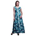 thumbnail image 1 of Bimba Robe Maxi Sans Manches à Fente avant Imprimée Teinture sur Nœuds Été Printemps pour Femmes - XX-Grand, 1 of 5