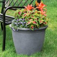 thumbnail image 2 of Sunnydaze Jardinière d'Extérieur à Double Paroi en Anjelica Résistante aux Intempéries - 20 Pouces - Fini Ardoise - Lot de 4, 2 of 10