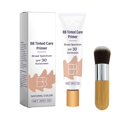 thumbnail image 3 of Blur Tinted Moisturizer 30 Tinted Moisturizer with Broad Tinted Care with Brush Full Coverage Light Medium Skin Color Hydrating & Smoothin Bb Moisturizing Cream (Natural Color) 2Pc Plastic, 3 of 9
