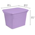 thumbnail image 2 of Sterilite 68L Tote- Lilac, 2 of 3