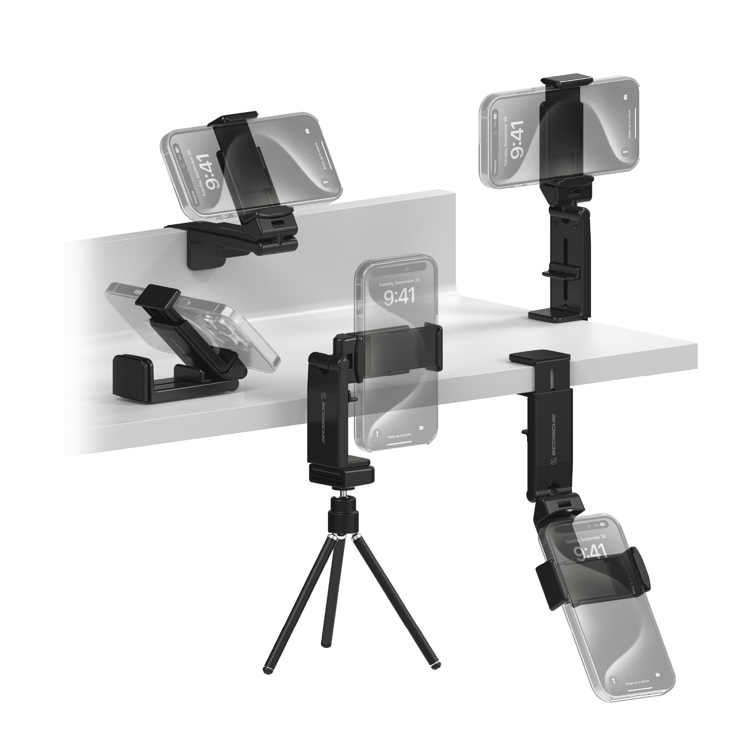 Scosche SUHTRVL-SP Support de Voyage Universel pour Téléphone Noir