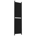 thumbnail image 4 of vidaXL 5-Panel Room Divider Black 250x200 cm Fabric, 4 of 5