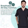 thumbnail image 4 of M&M SCRUBS Men's Scrub Set Medical Scrub Top and Pants, 4 of 6