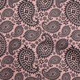 thumbnail image 1 of oneOone Polyester Spandex Medium Pink Fabric Asian Paisley Block Sewing Material Print Fabric By The Yard 56 Inch Wide, 1 of 5