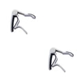 thumbnail image 4 of Langgg Guitar Streamlined Aluminum Guitar String Clip Clamp with Stainless Spring Silicone Handle silver 2Set, 4 of 6