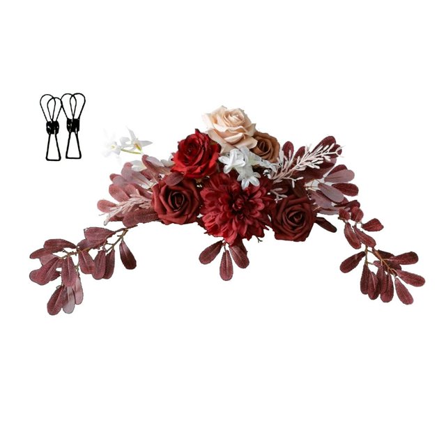 Artificial Flower Swag For Wedding Welcome Sign Floral Decoration Pink