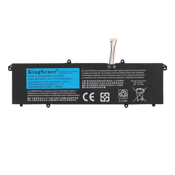 KingSener C31N1905 Laptop Battery for ASUS S433F S433FL S521FA S533FL V533F K533F VivoBook S14 S433FA-AM035T -Conn40MM 11.55V 50Wh